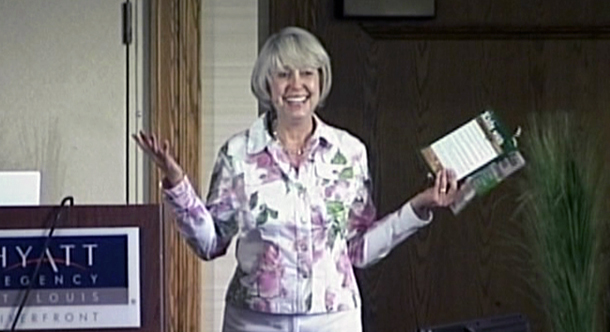 At a conference in St. Louis, Barbara shares a story from her book “Kids With Courage”.